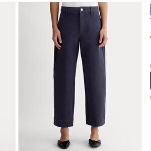 Everlane The Utility Straight-Leg Pant in Navy size 8